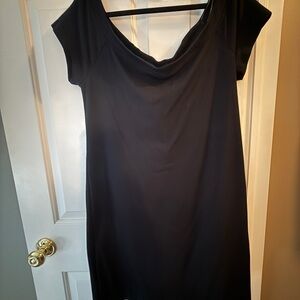 Old Navy Black Cowl-Neck Midi Dress